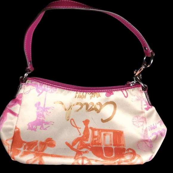 Coach Vintage multi color handbag GUC - Picture 2 of 9